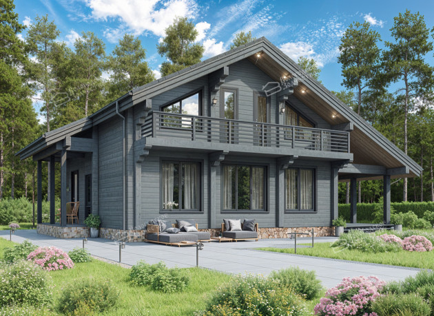 Дом из клееного бруса VZ-370